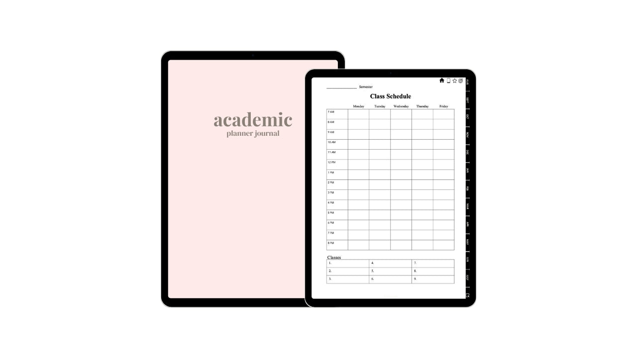 Digital Academic Planner Journal