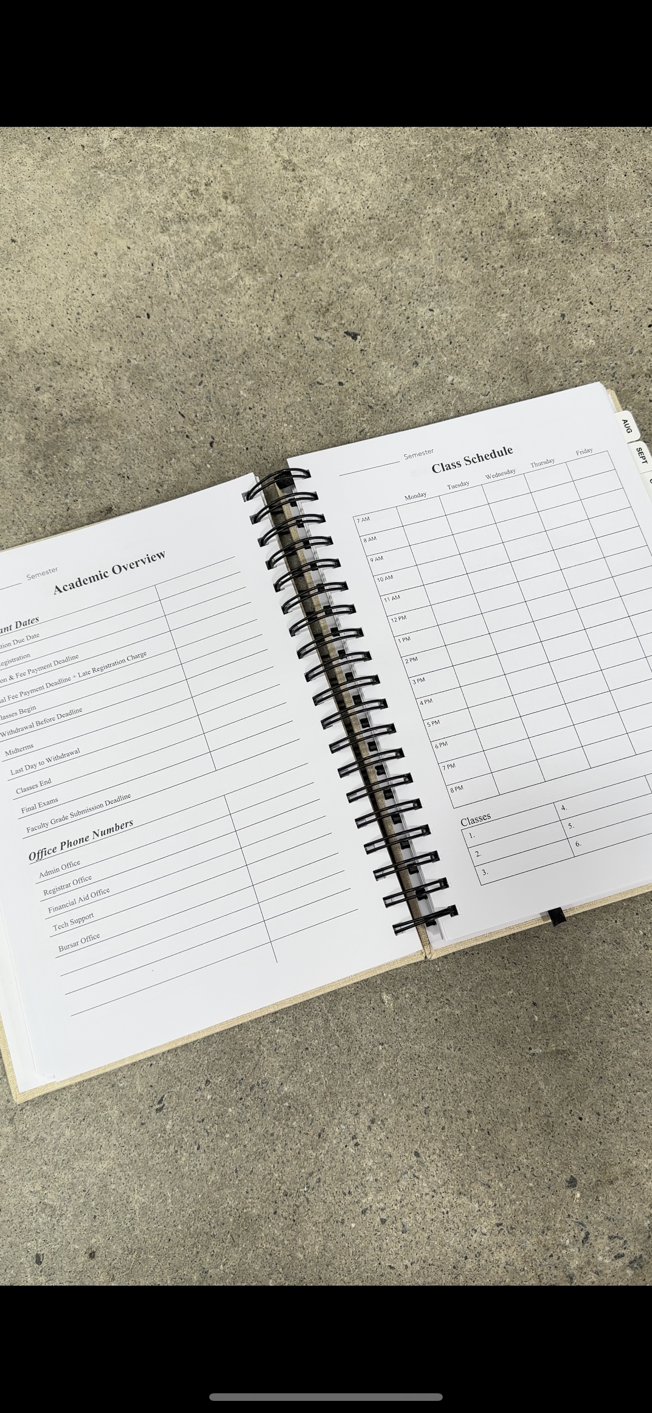 Academic Planner Journal