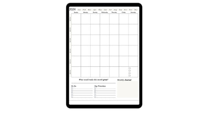 Digital Monthly Planner